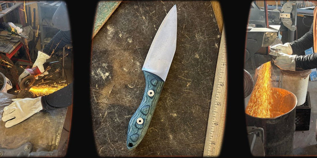 Learning how to make knives with a Forged in Fire Champion