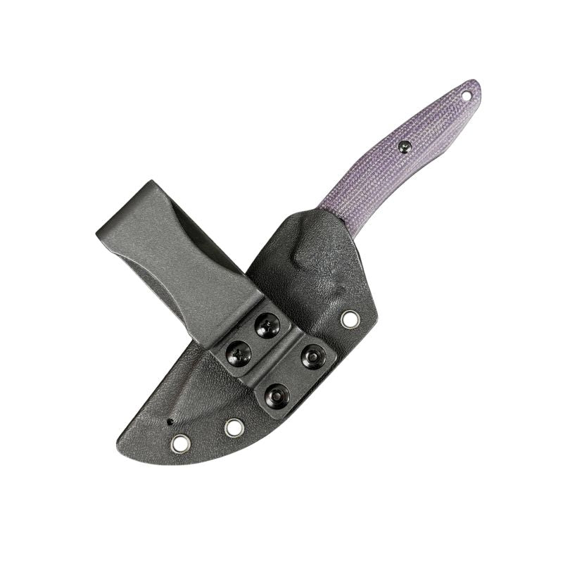 Apophis Fixed Blade - Purple Micarta - S35VN Stone Wash
