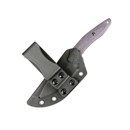 Apophis Fixed Blade - Purple Micarta - S35VN Stone Wash