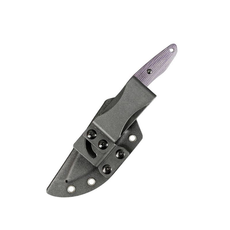 Apophis Fixed Blade - Purple Micarta - S35VN Stone Wash