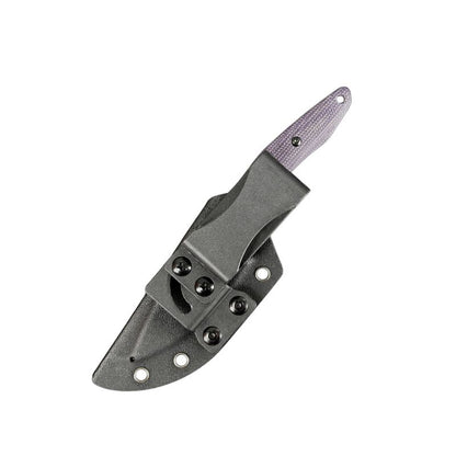 Apophis Fixed Blade - Purple Micarta - S35VN Stone Wash