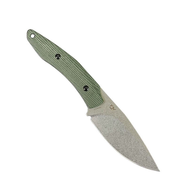 Apophis Fixed Blade - Green Micarta - 14C28N Stone Wash