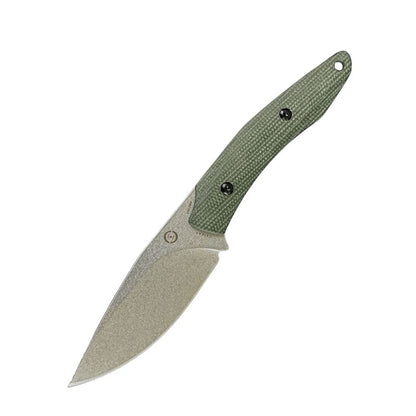 Apophis Fixed Blade - Green Micarta - 14C28N Stone Wash