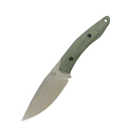 Apophis Fixed Blade - Green Micarta - 14C28N Stone Wash