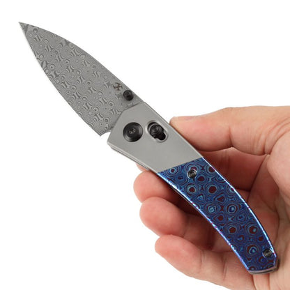 Kansept Dako - Damascus Blade - Titanium - Timascus