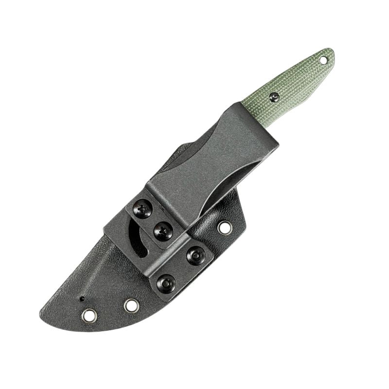 Apophis Fixed Blade - Green Micarta - 14C28N Stone Wash