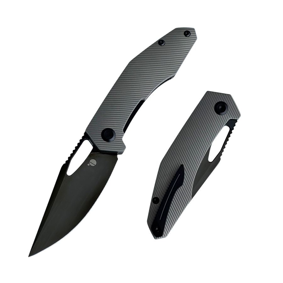 Large Callisto Pocket Knife - Titanium - CPM-20CV Mirror DLC